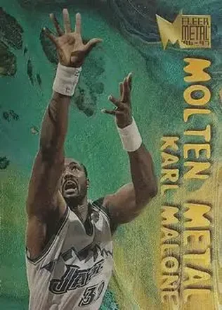 1996-97 Metal #20 Molten Metal Karl Malone