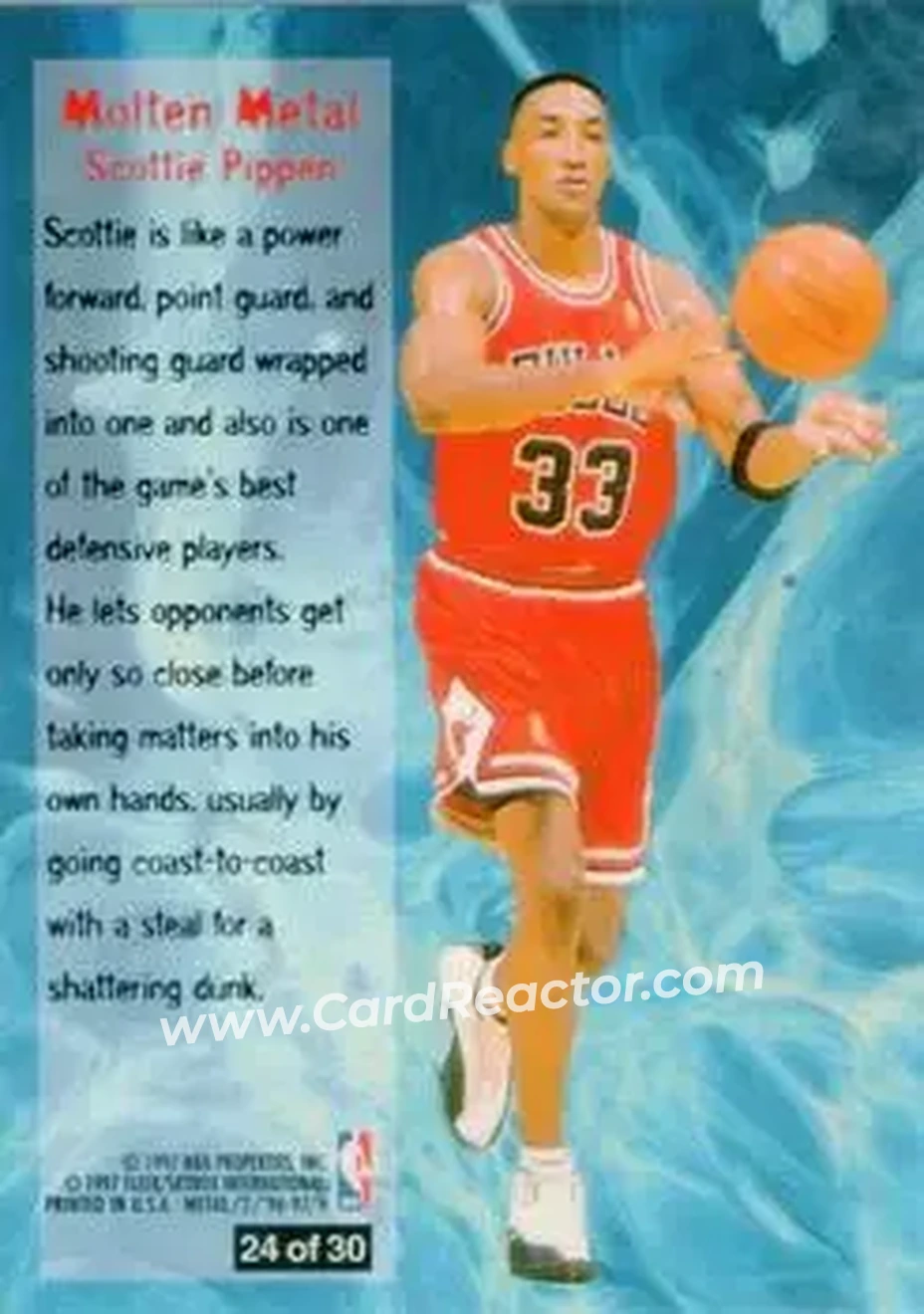 Back of Scottie Pippen