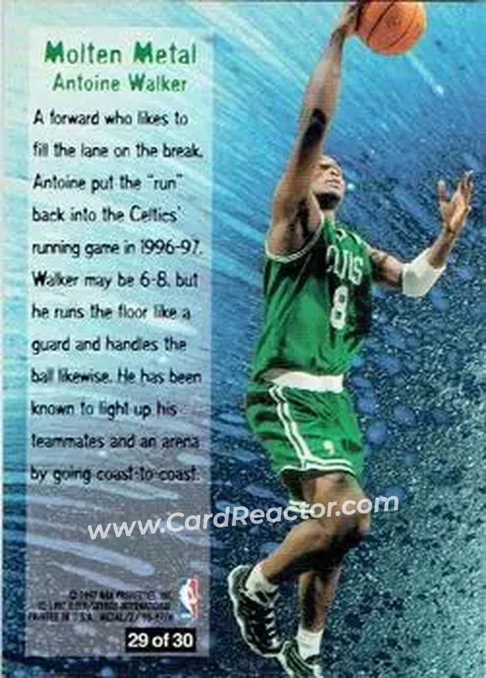 Back of Antoine Walker