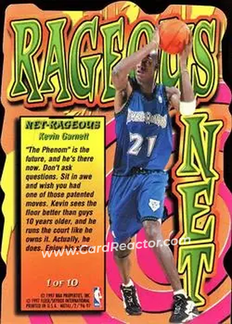 Back of Kevin Garnett