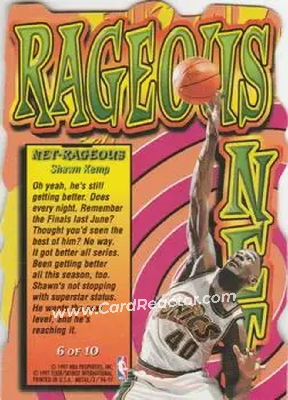 Back of Shawn Kemp