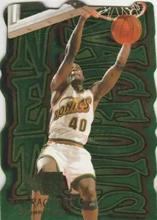 1996-97 Metal #6 Net-Rageous Shawn Kemp