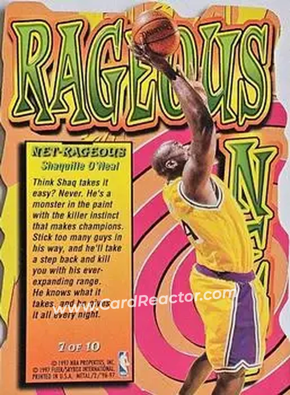 Back of Shaquille O'Neal