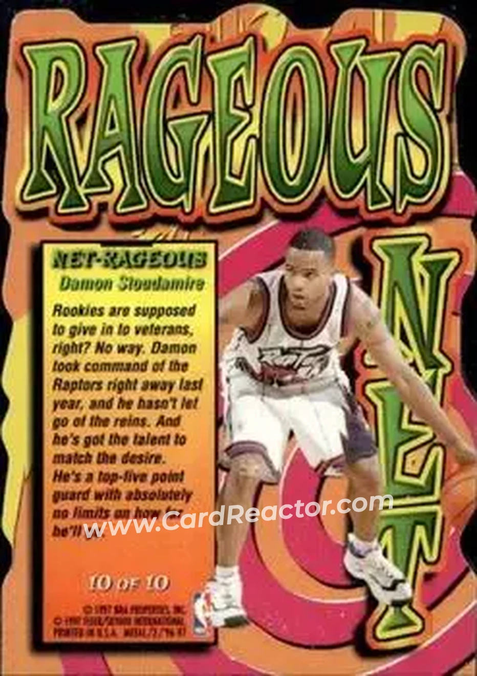 Back of Damon Stoudamire