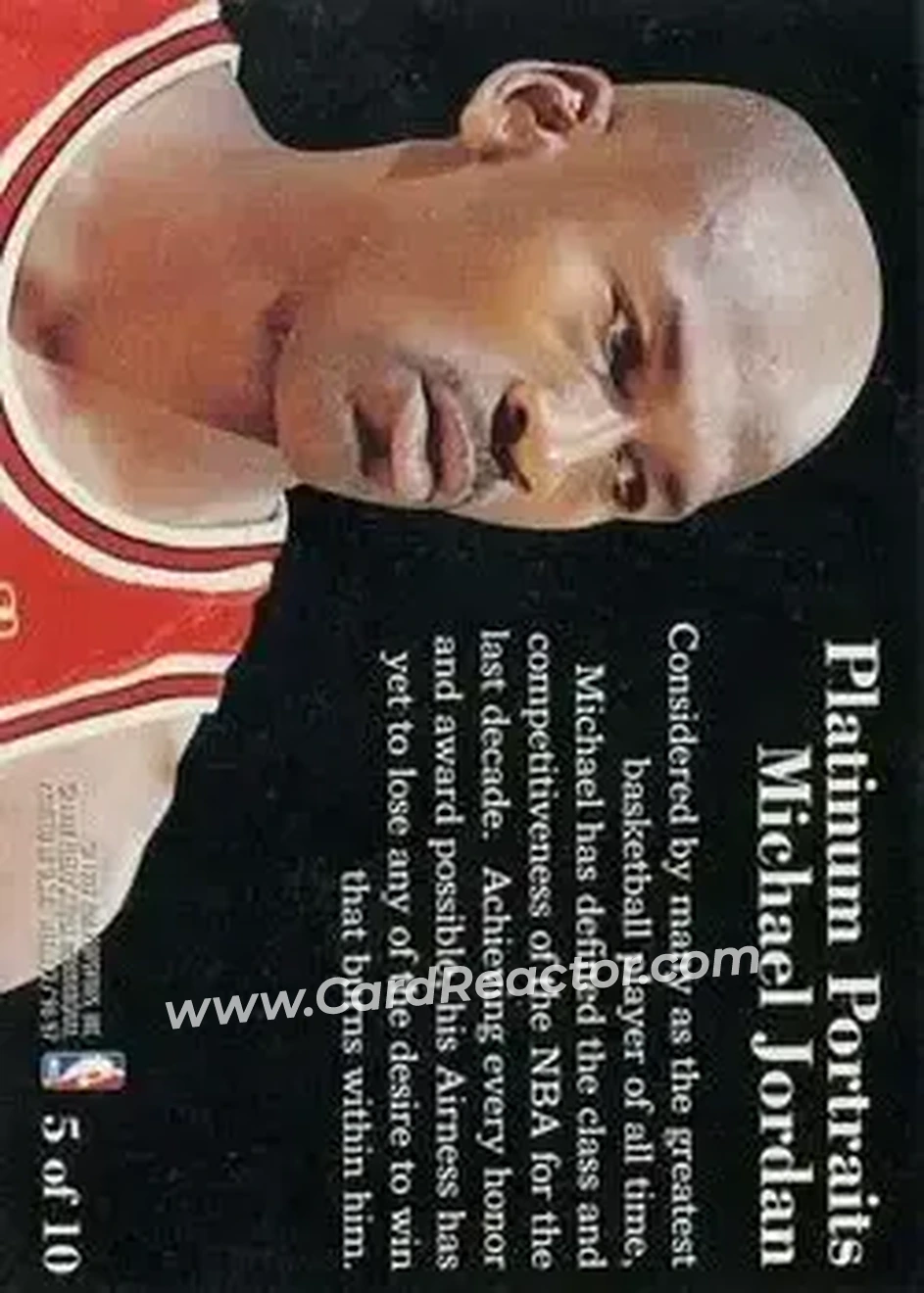 Back of Michael Jordan