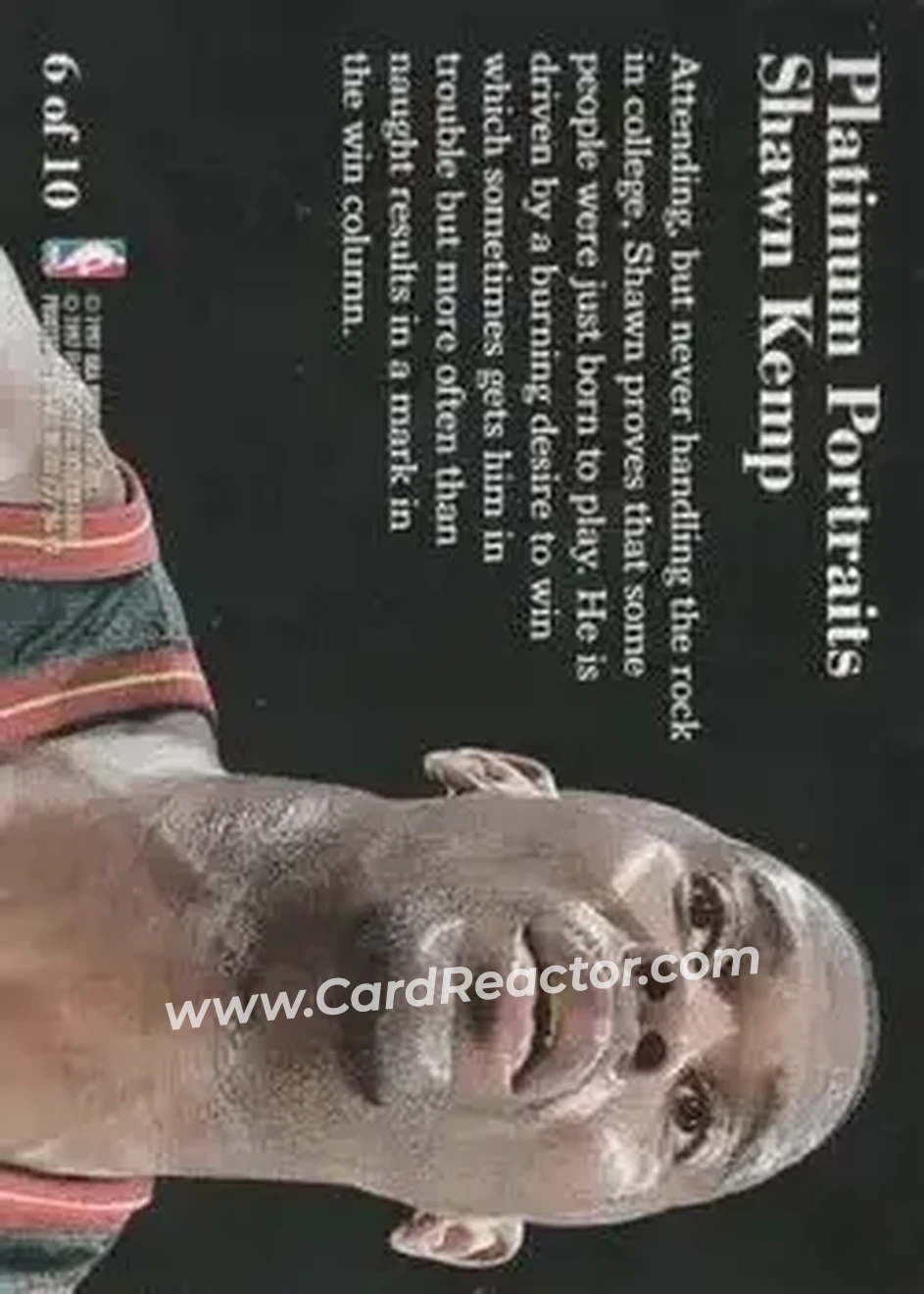 Back of Shawn Kemp