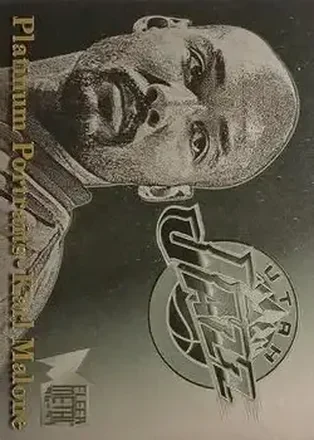 1996-97 Metal #7 Platinum Portraits Karl Malone
