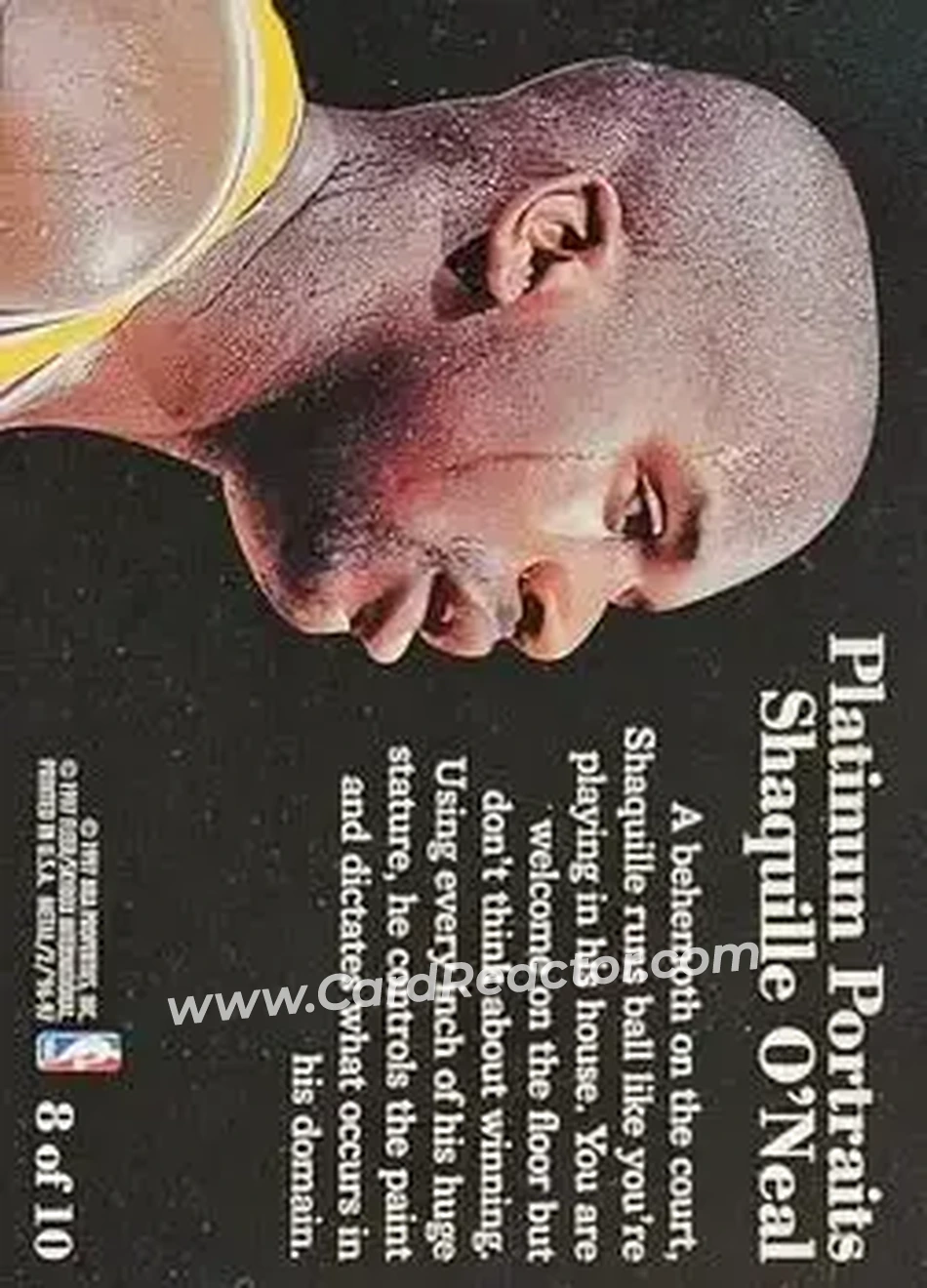 Back of Shaquille O'Neal