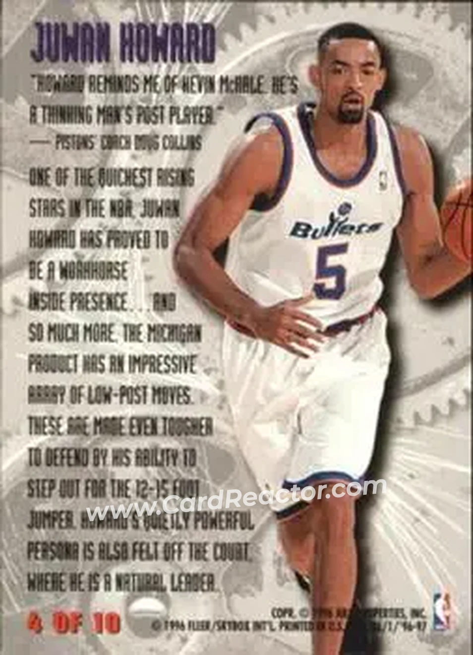 Back of Juwan Howard