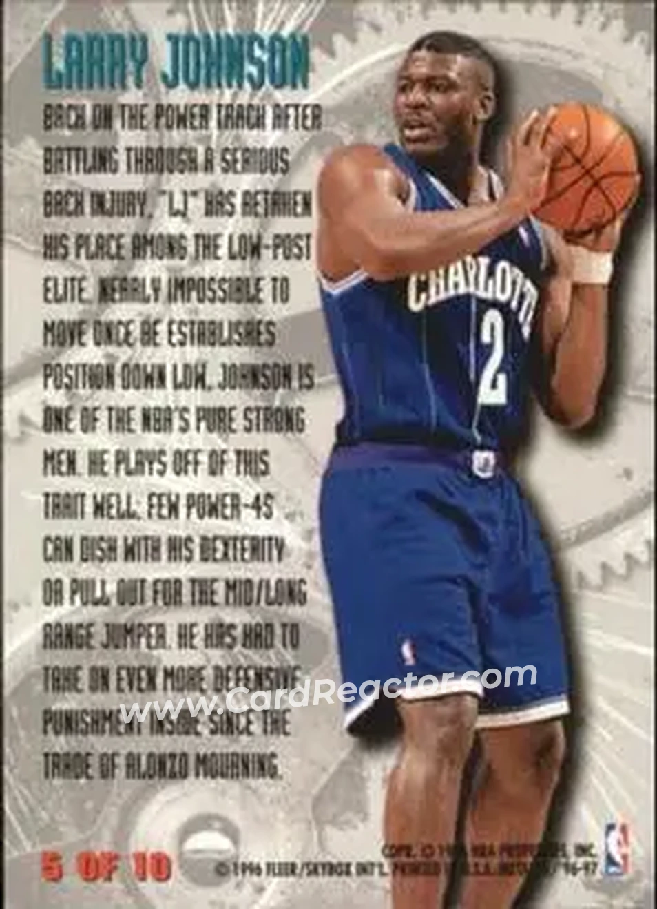Back of Larry Johnson