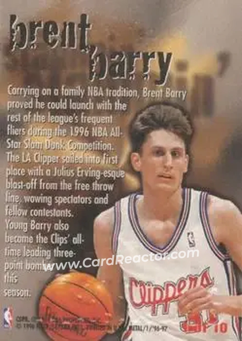 Back of Brent Barry