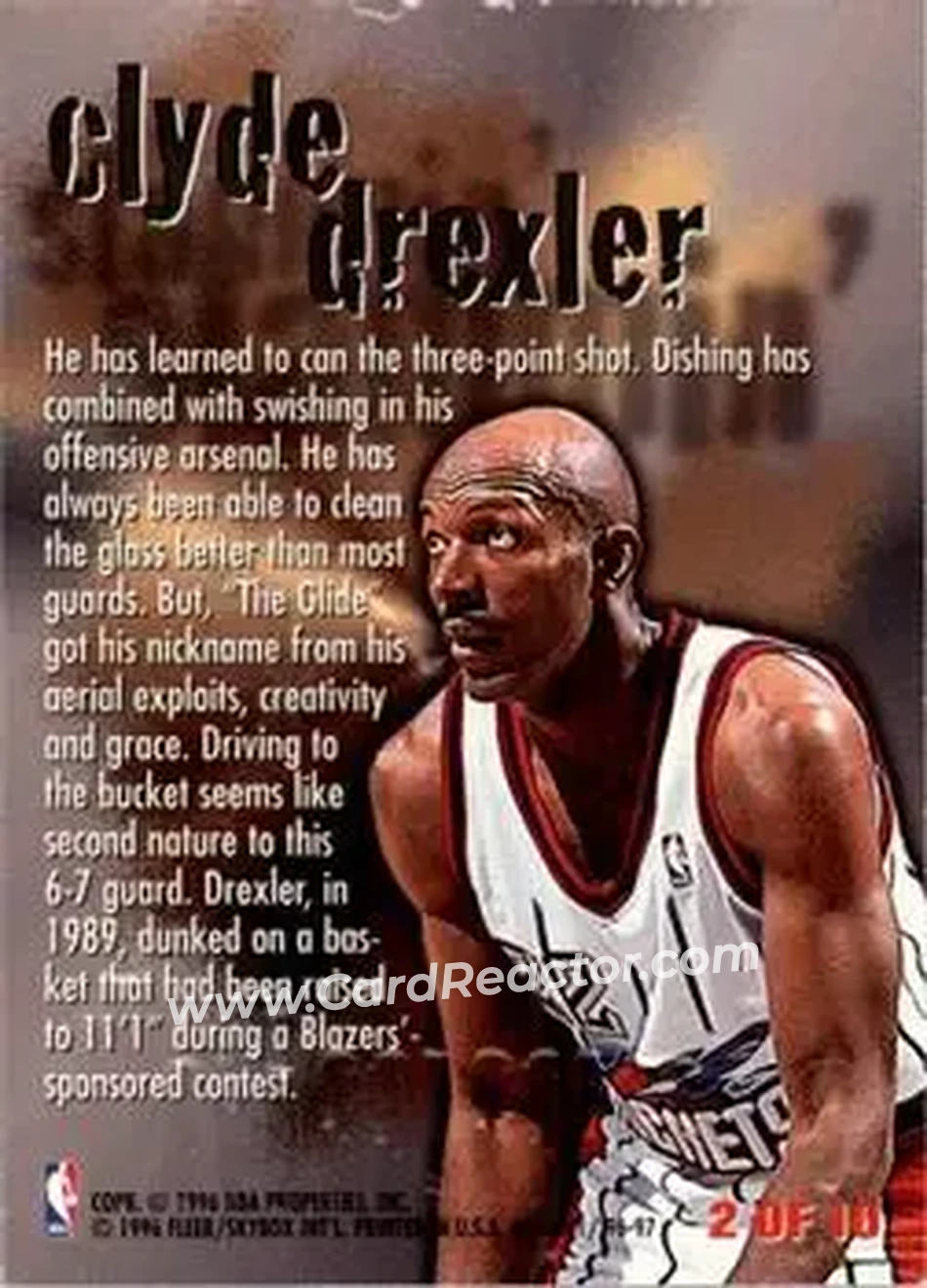 Back of Clyde Drexler