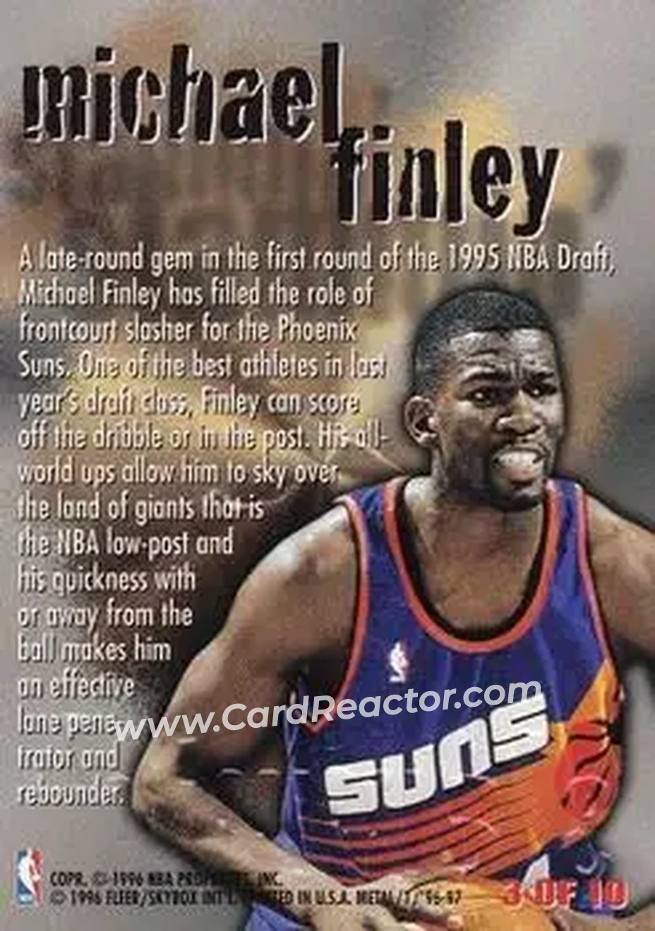 Back of Michael Finley