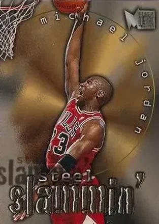 1996-97 Metal #6 Steel Slammin' Michael Jordan