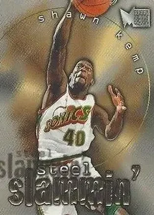 1996-97 Metal #7 Steel Slammin' Shawn Kemp