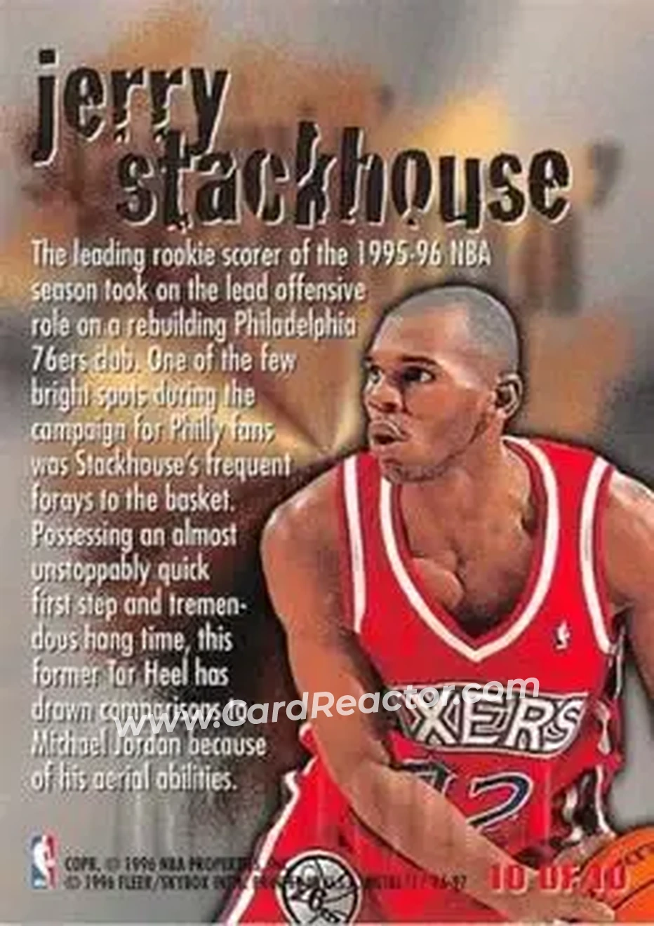 Back of Jerry Stackhouse
