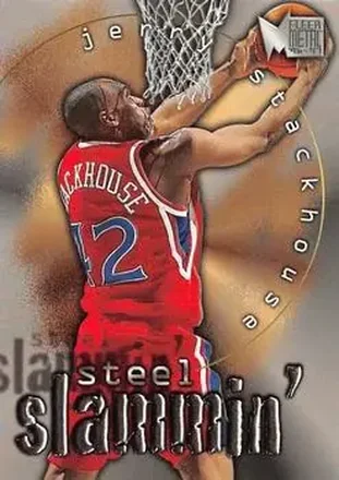 1996-97 Metal #10 Steel Slammin' Jerry Stackhouse