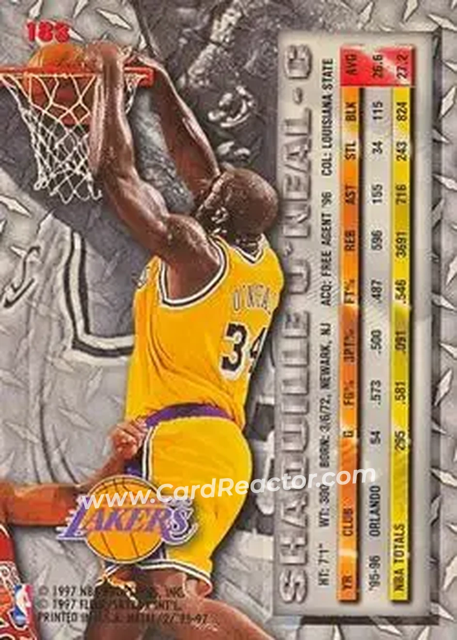 Back of Shaquille O'Neal