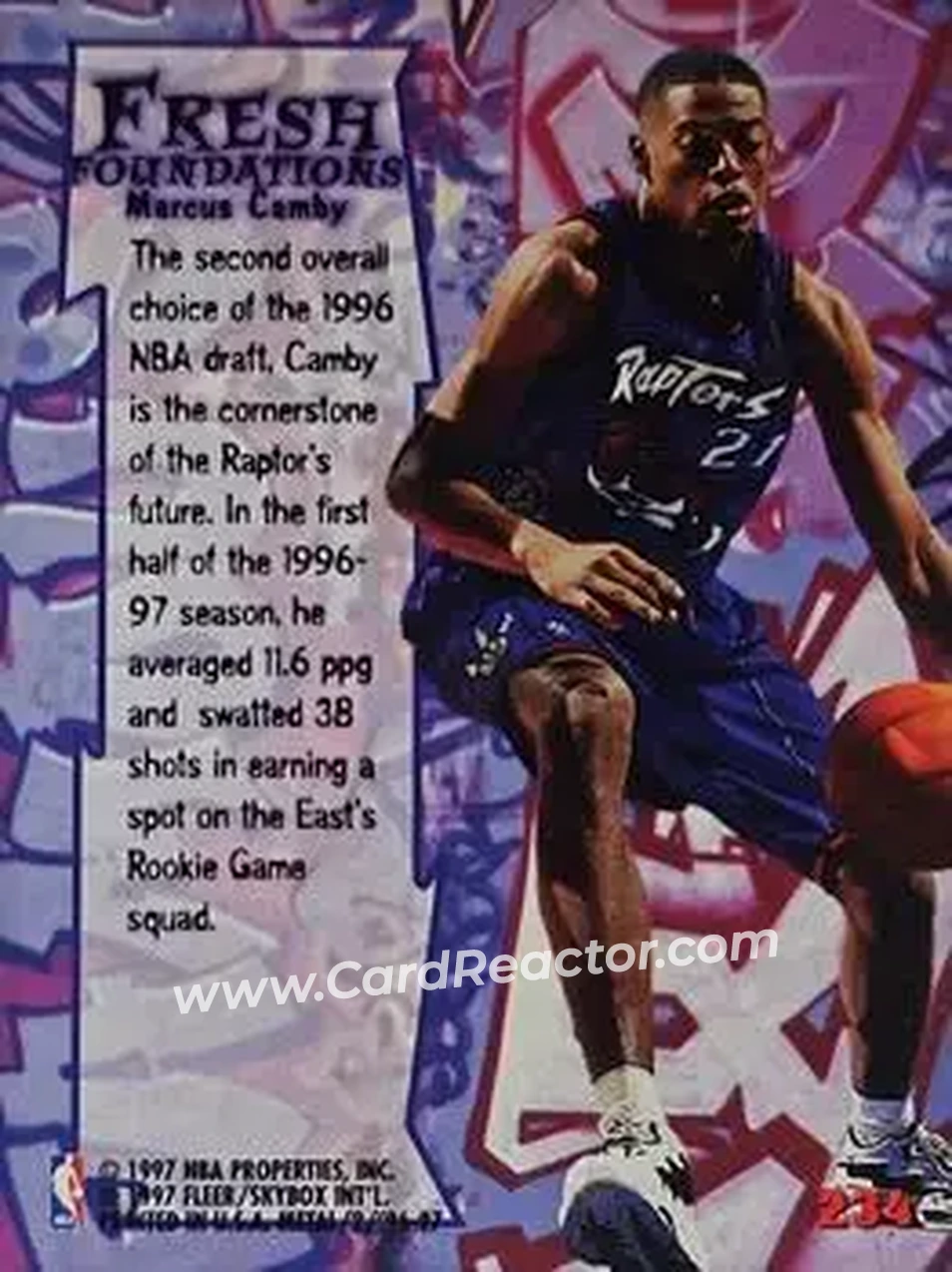 Back of Marcus Camby
