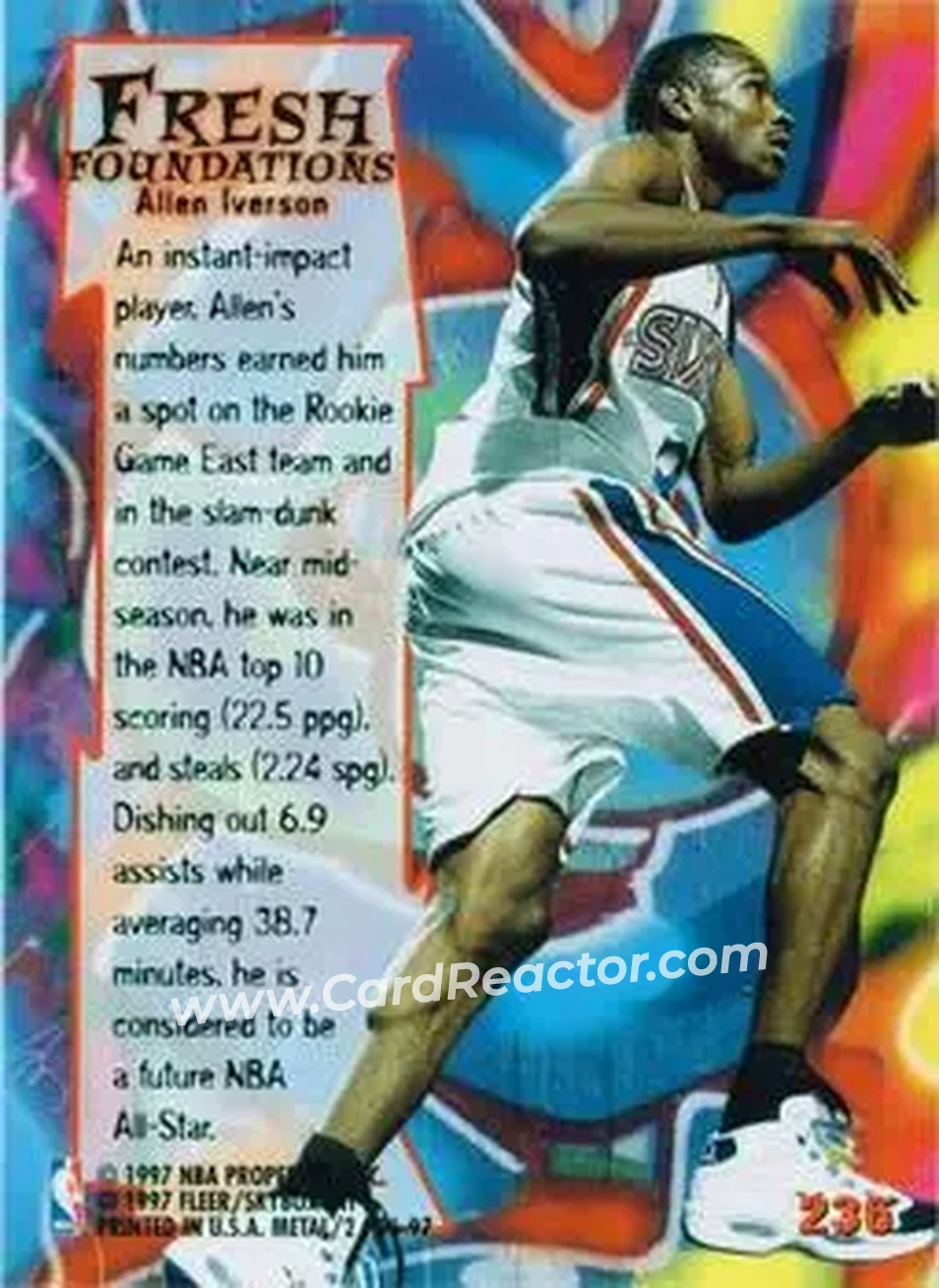 Back of Allen Iverson