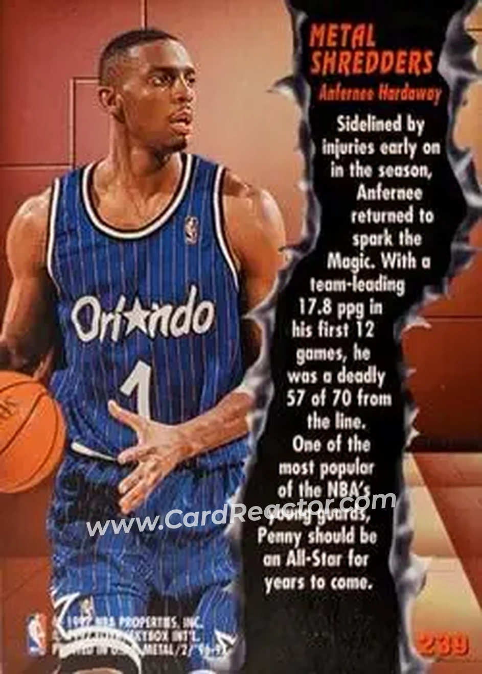 Back of Anfernee Hardaway