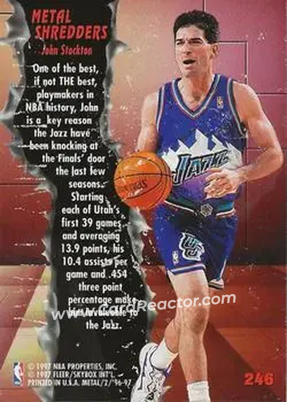 Back of John Stockton