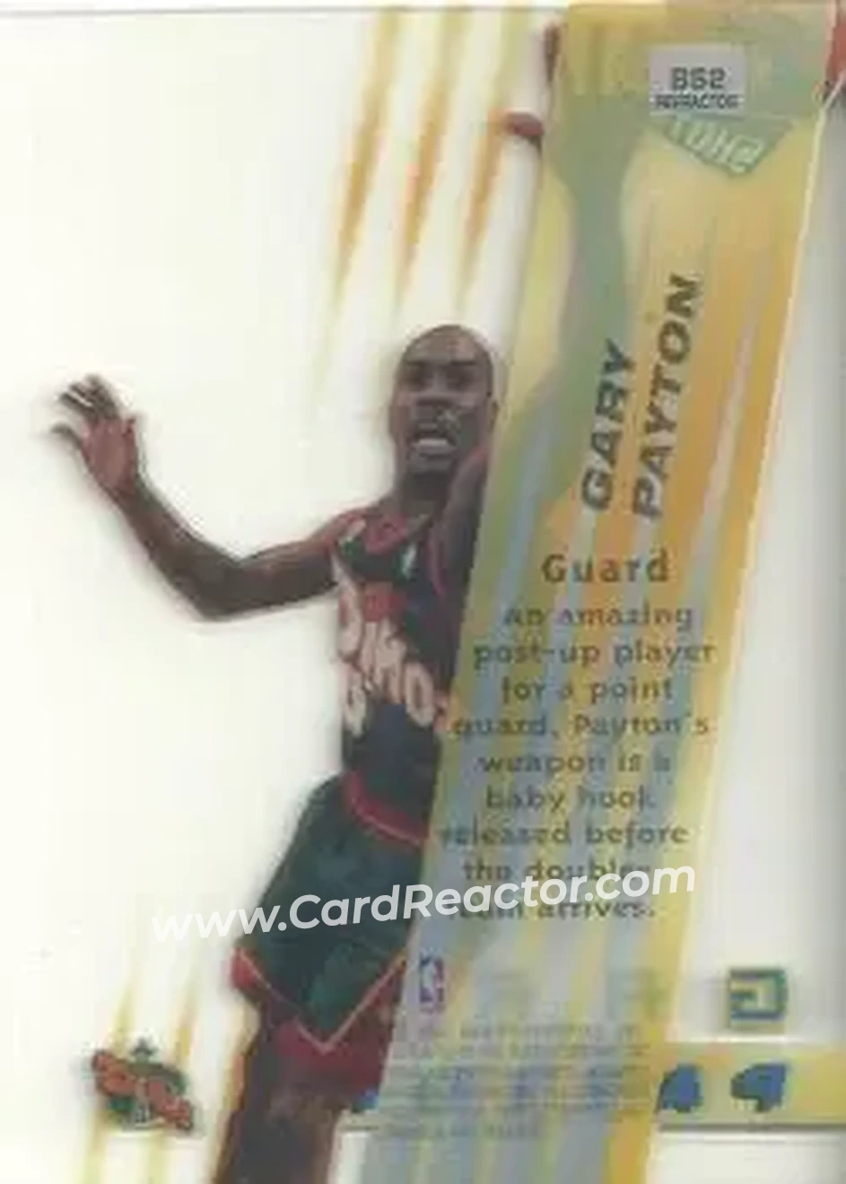 Back of Gary Payton