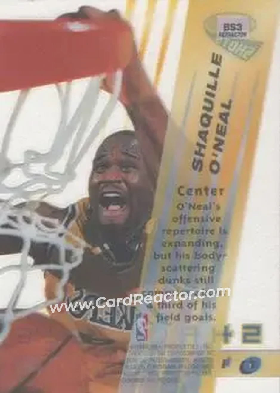 Back of Shaquille O'Neal