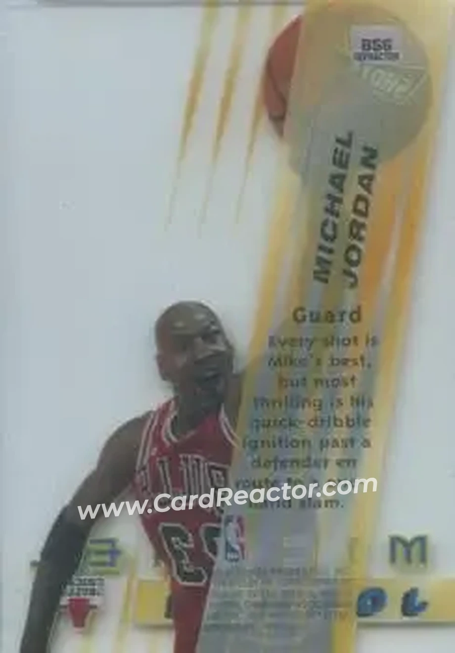 Back of Michael Jordan