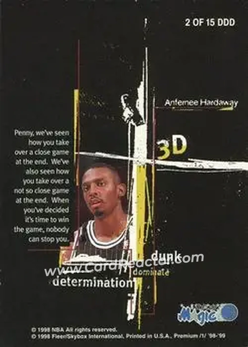 Back of Anfernee Hardaway