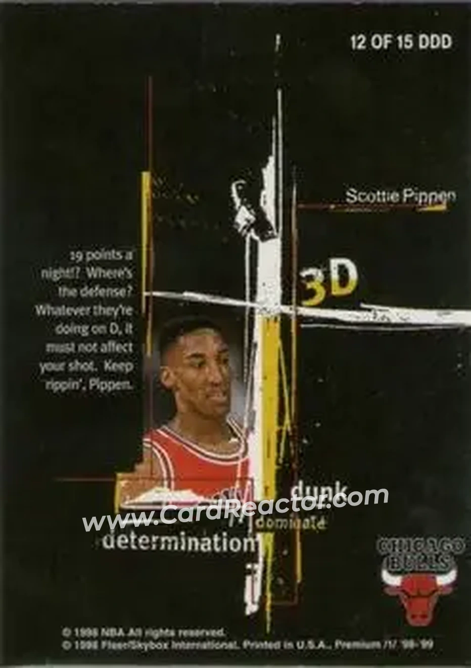 Back of Scottie Pippen