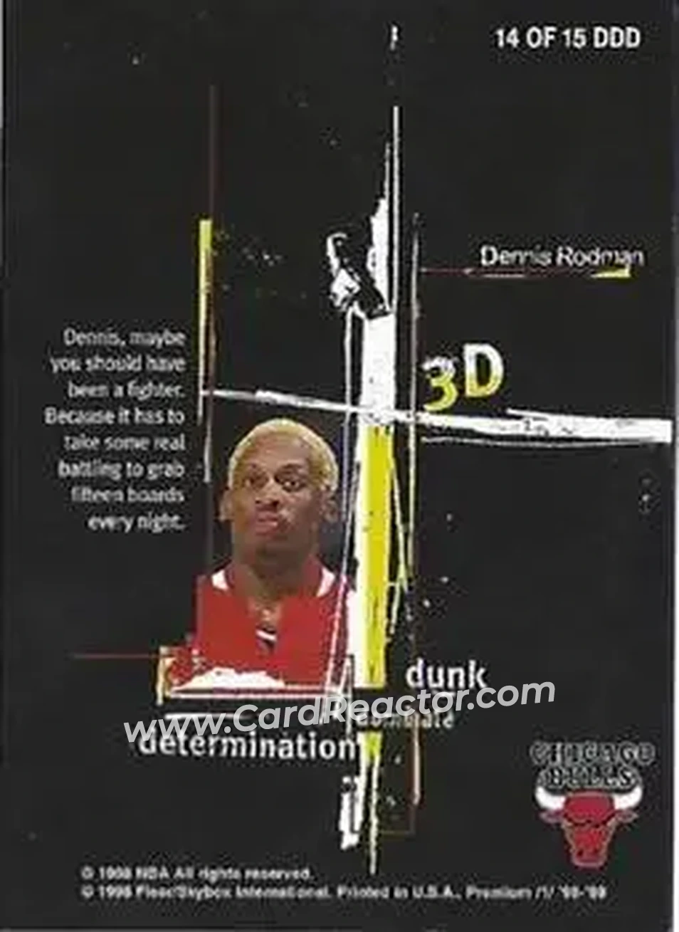 Back of Dennis Rodman