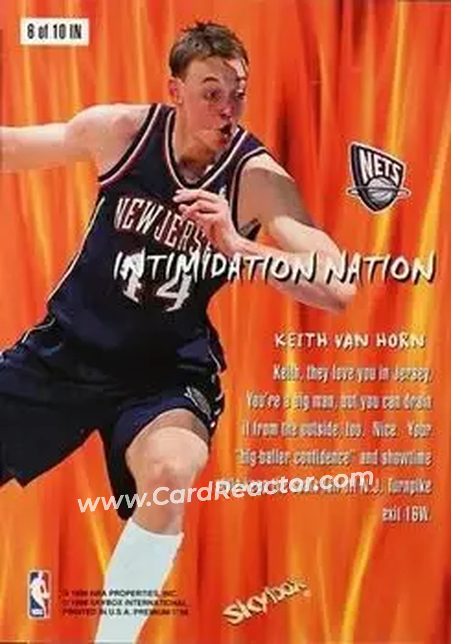 Back of Keith Van Horn