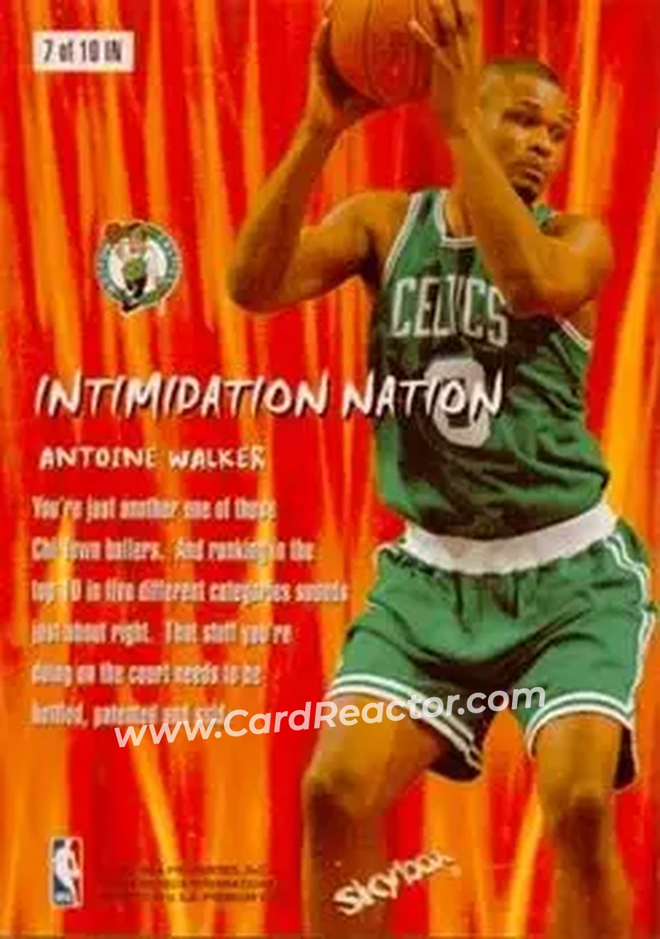 Back of Antoine Walker