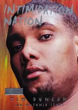 1998-99 SkyBox Premium #10 IN Intimidation Nation Tim Duncan