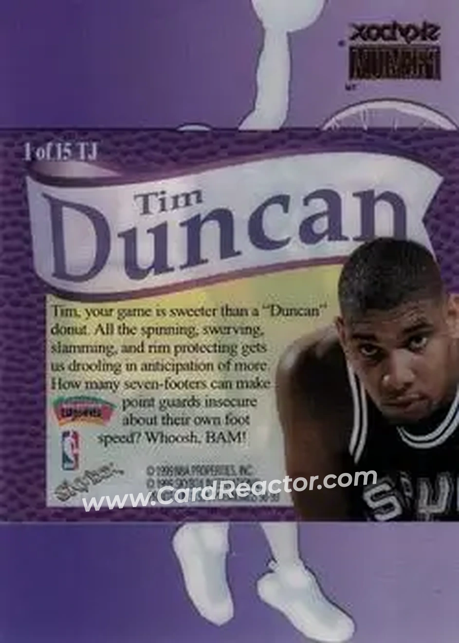 Back of Tim Duncan