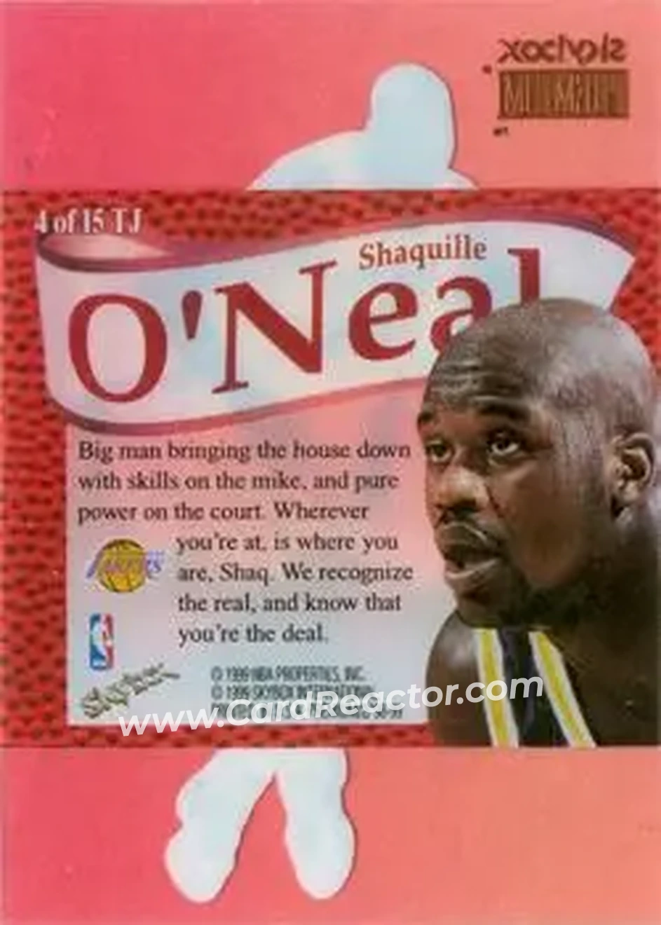 Back of Shaquille O'Neal