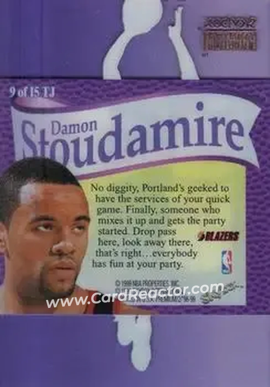 Back of Damon Stoudamire