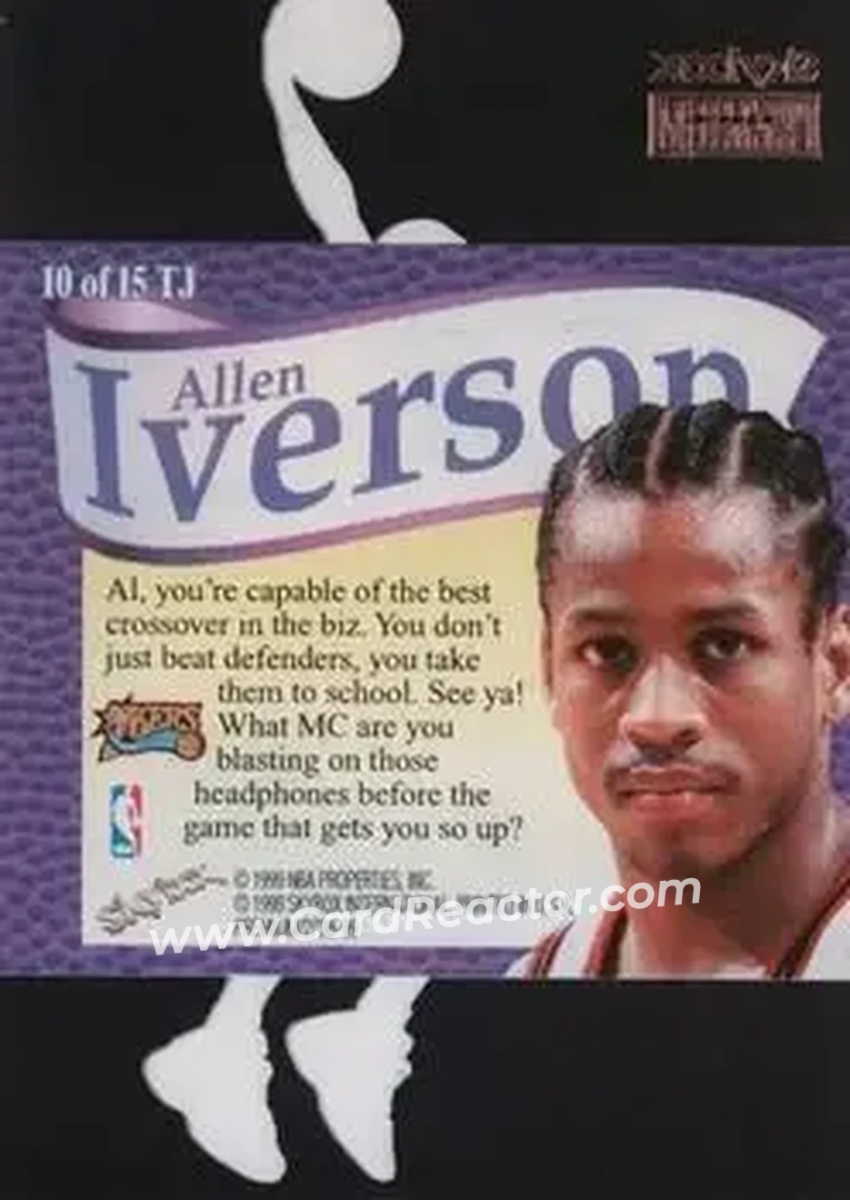 Back of Allen Iverson