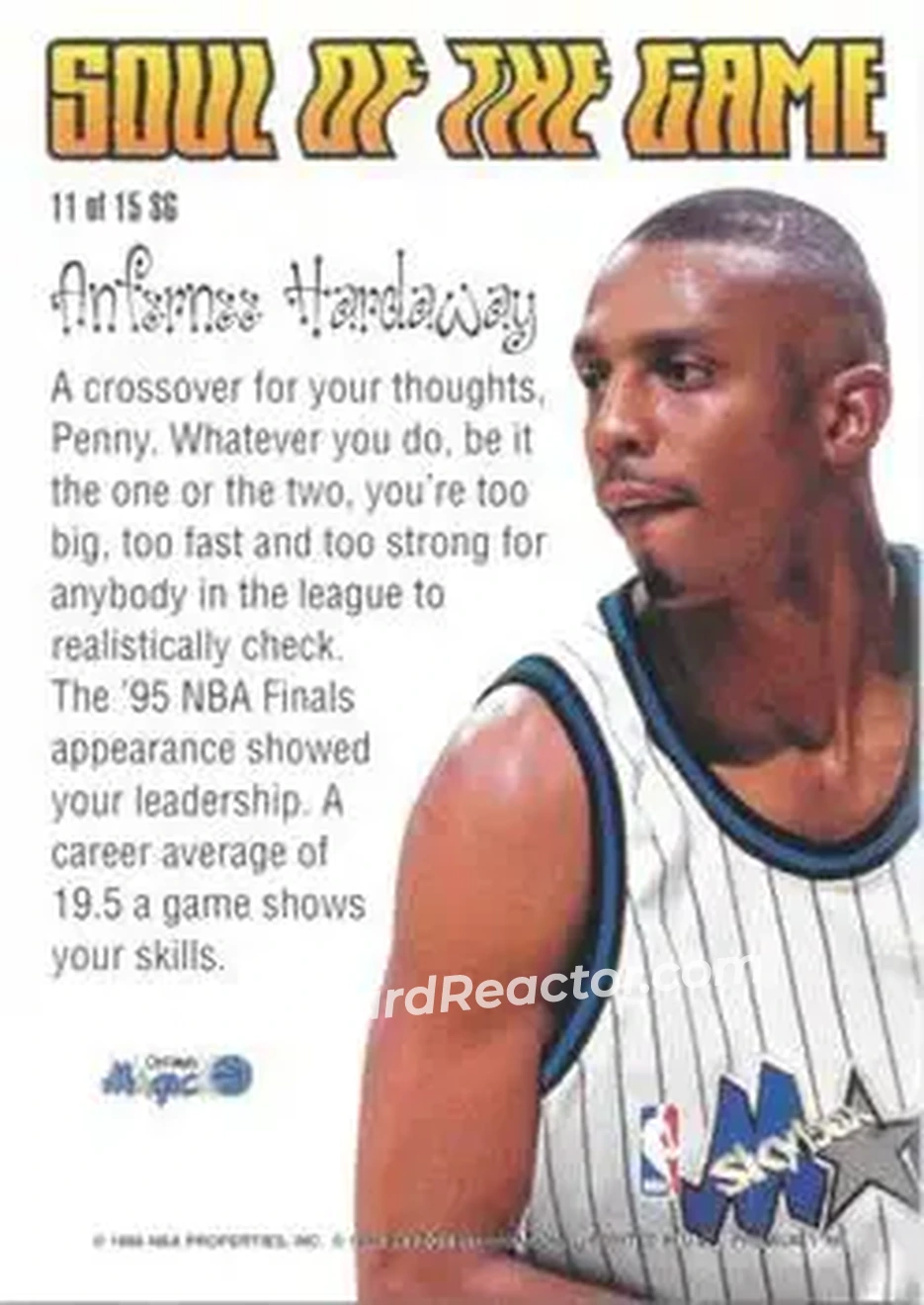 Back of Anfernee Hardaway