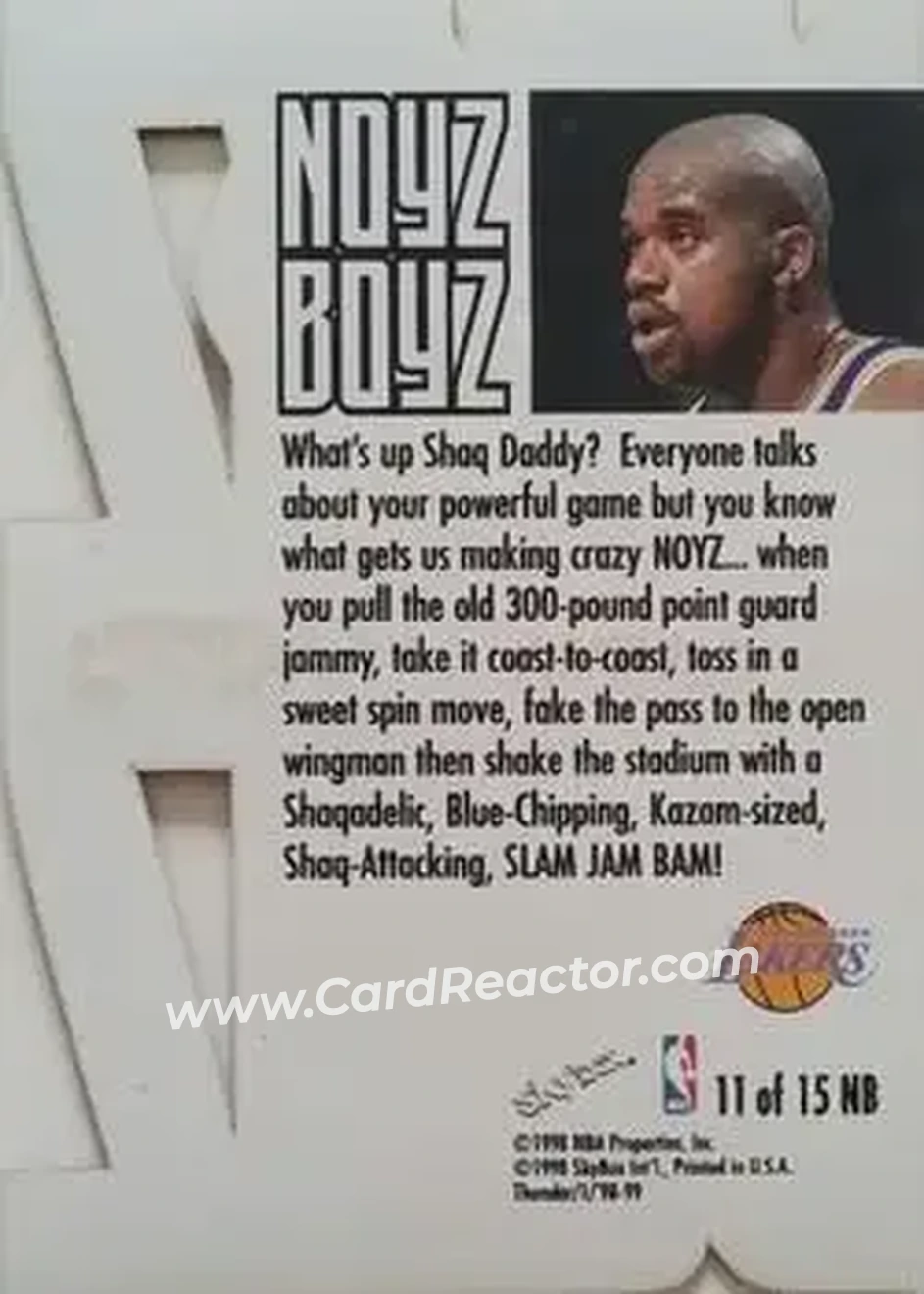 Back of Shaquille O'Neal