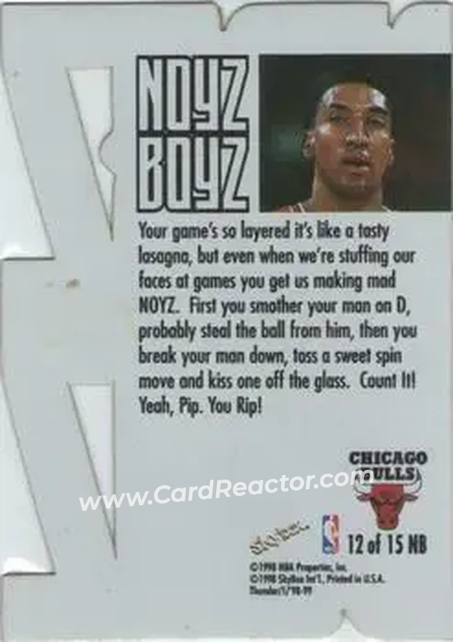 Back of Scottie Pippen