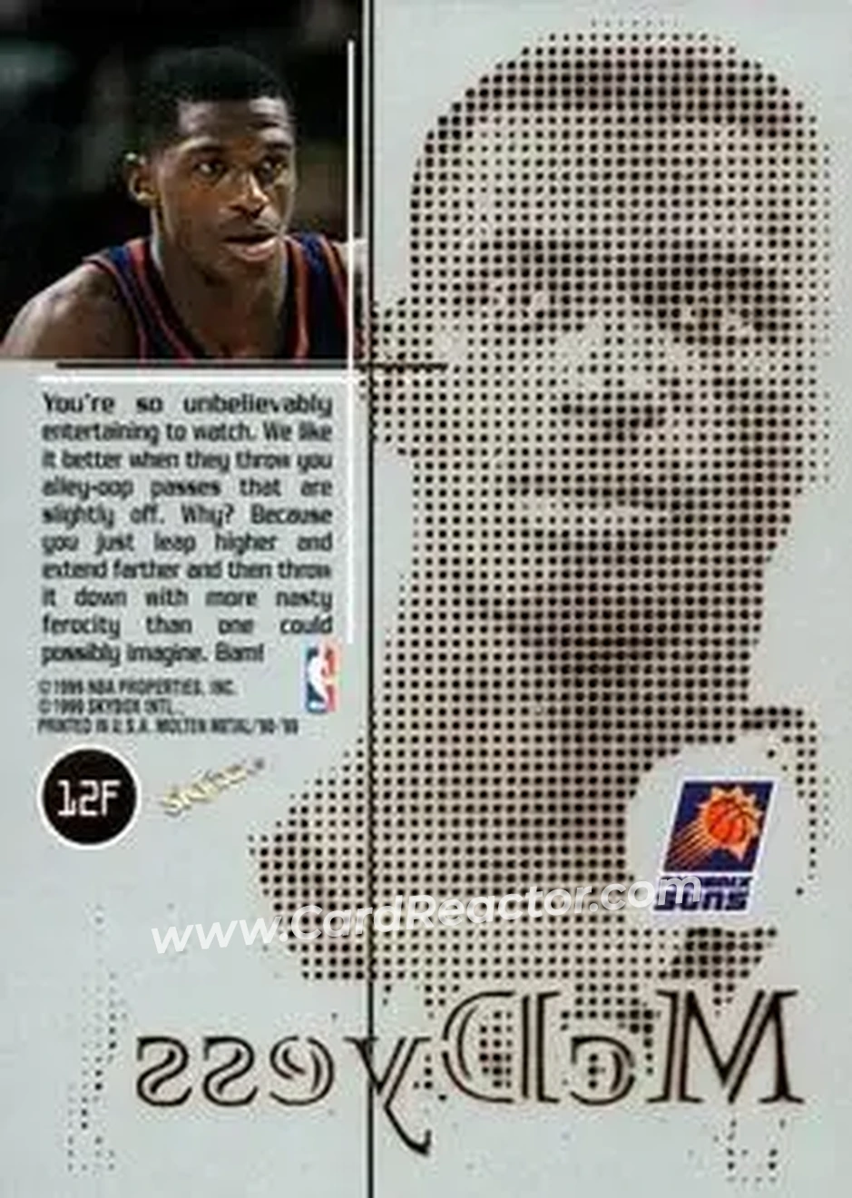Back of Antonio McDyess