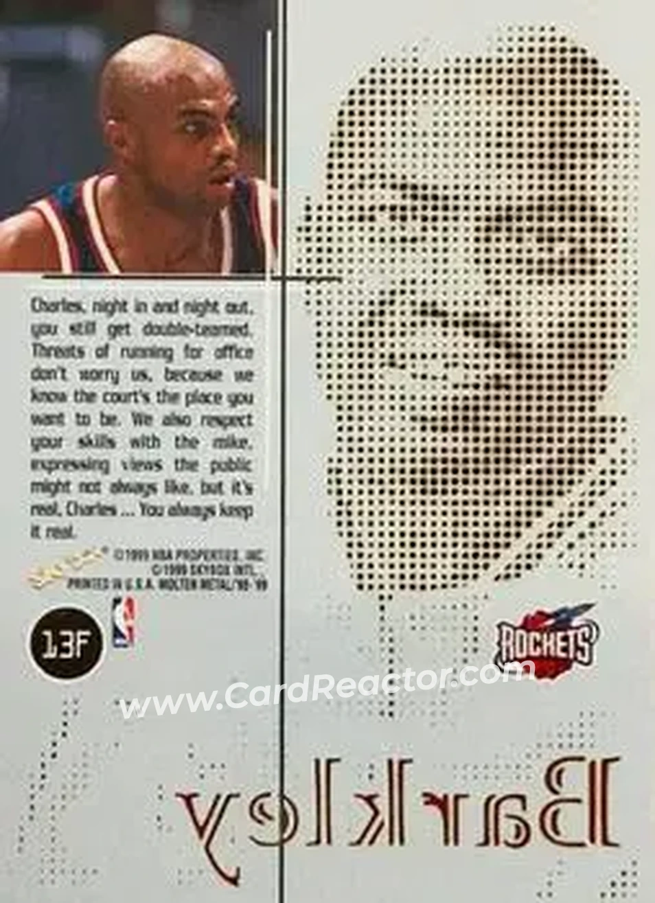 Back of Charles Barkley
