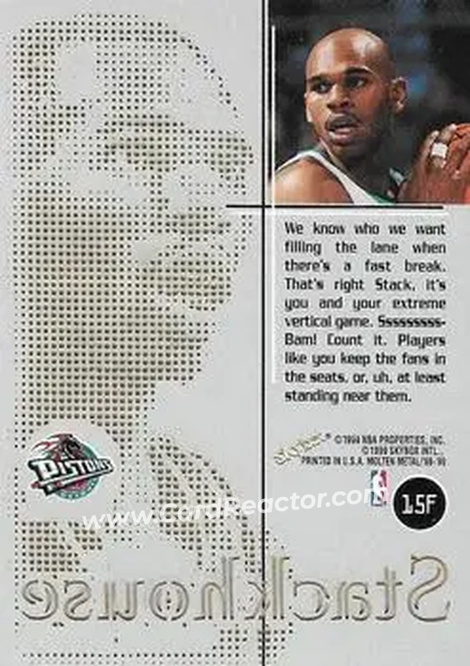 Back of Jerry Stackhouse