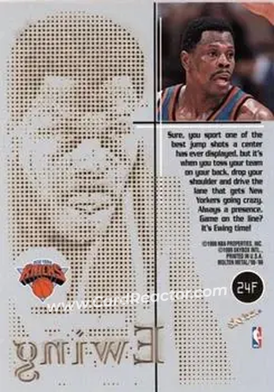 Back of Patrick Ewing