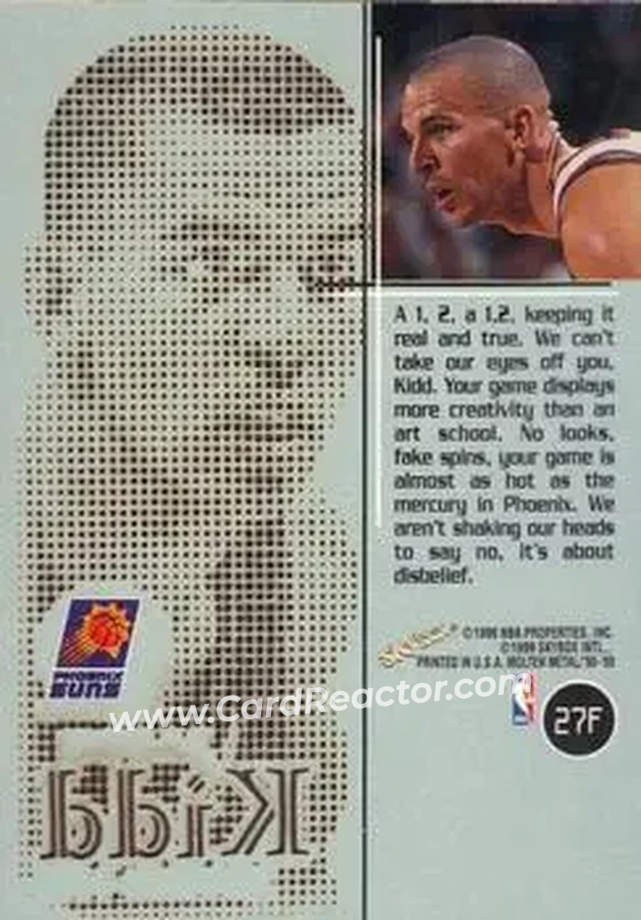 Back of Jason Kidd
