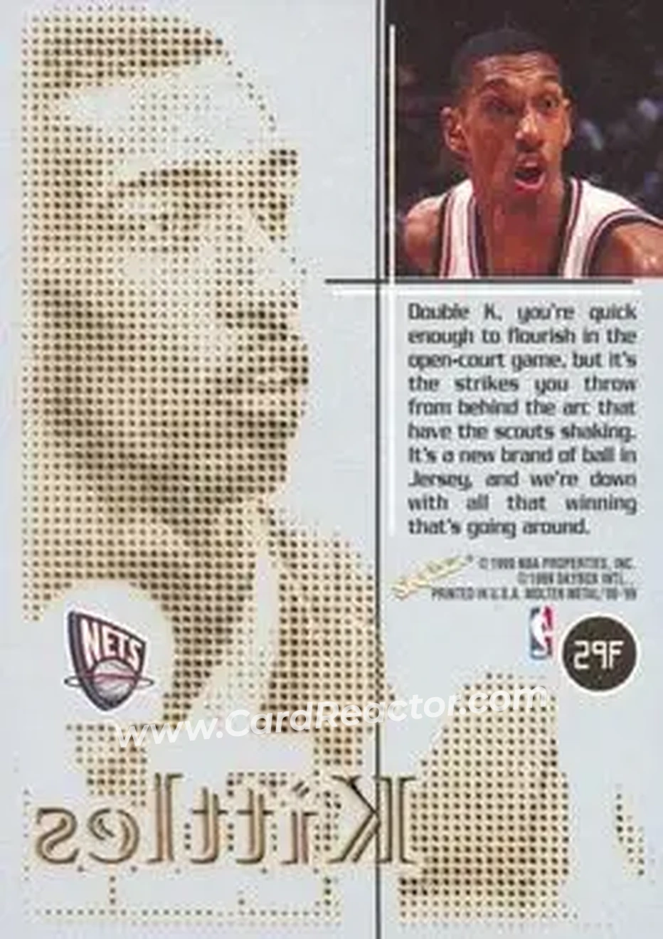 Back of Kerry Kittles