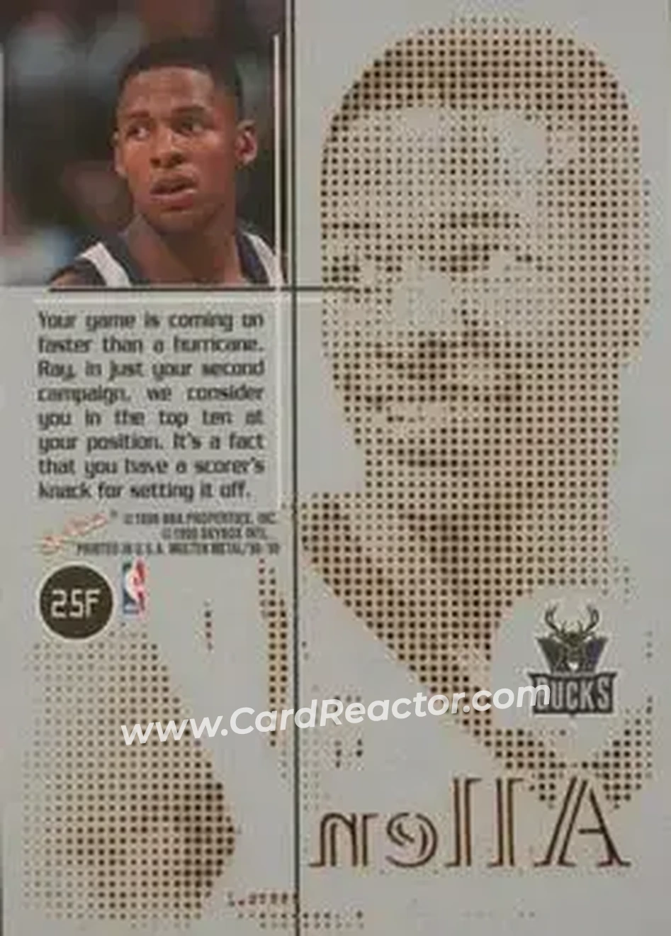 Back of Ray Allen