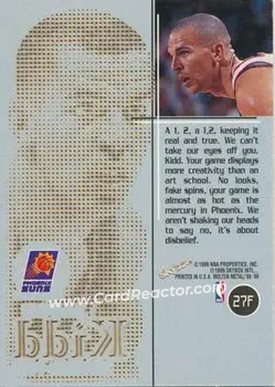 Back of Jason Kidd